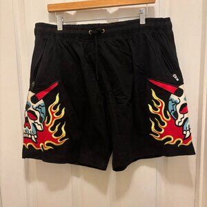 Fire Skull Shorts
